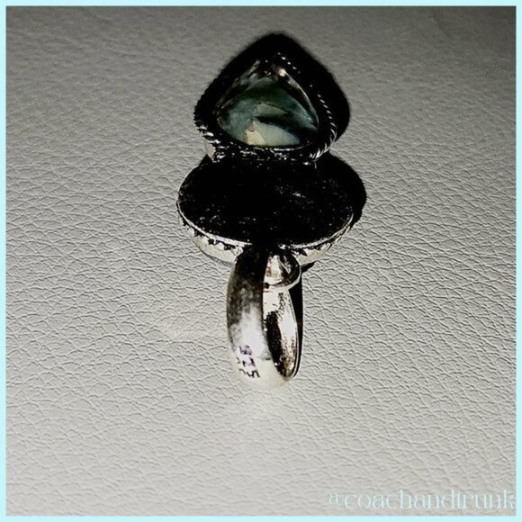 NEW HAND CRAFTED Natural Moonstone & Larimar 925 Hallmark Pendant - Picture 3 of 8